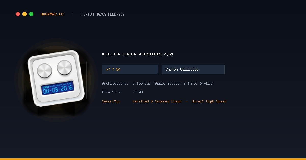 A Better Finder Attributes 7.50 screenshot