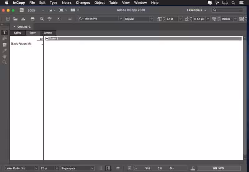 Adobe InCopy 2026 Captura 1