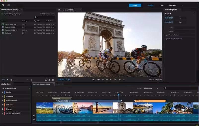 Adobe Prelude 2021 Captura 1