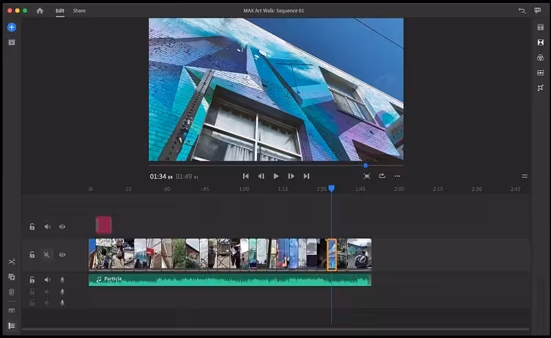 Adobe Premiere Rush Captura 1