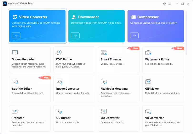 Aimersoft Video Suite Captura 1