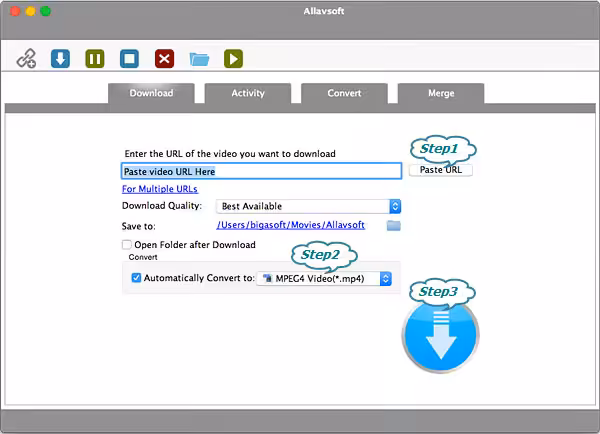 Allavsoft Video Downloader Captura 1
