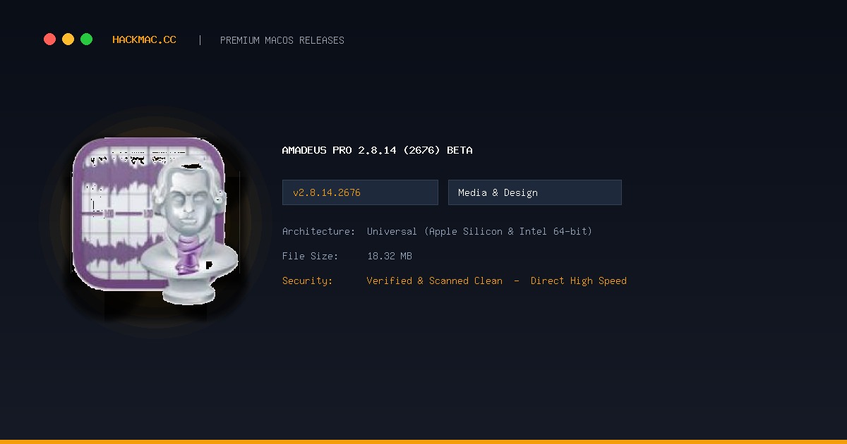 Amadeus Pro 2.8.14 (2676) Beta screenshot