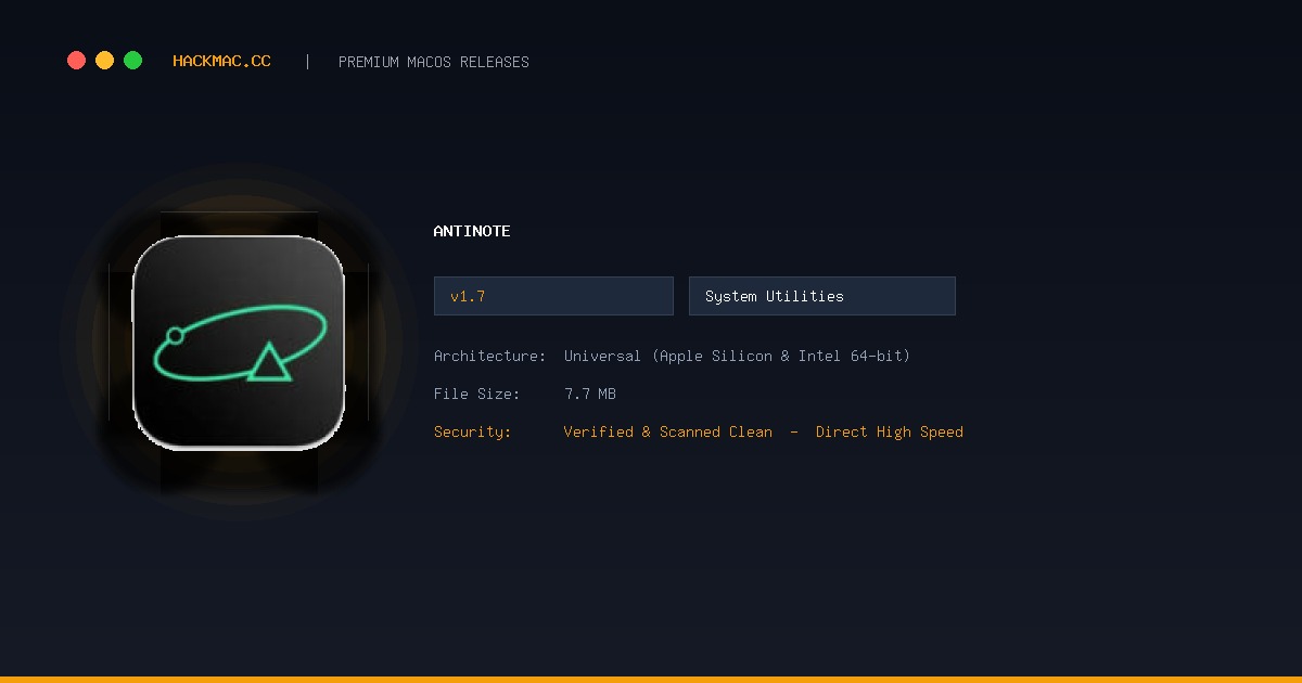 Antinote screenshot
