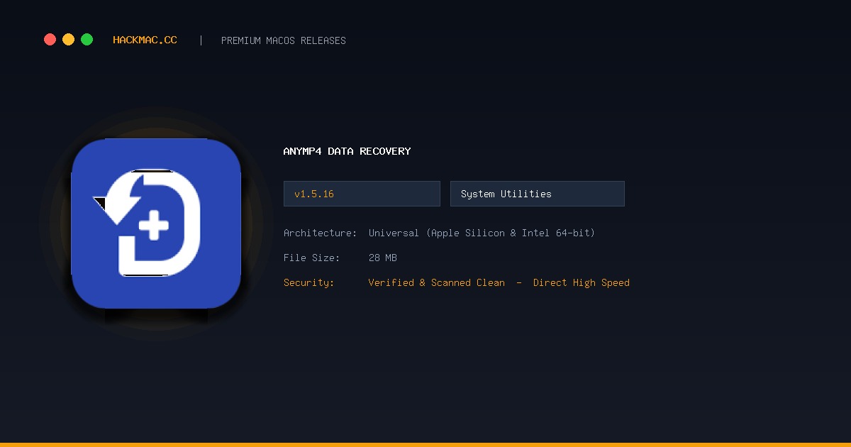 AnyMP4 Data Recovery screenshot
