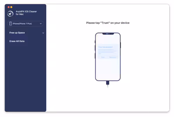 AnyMP4 iOS Cleaner Captura 1