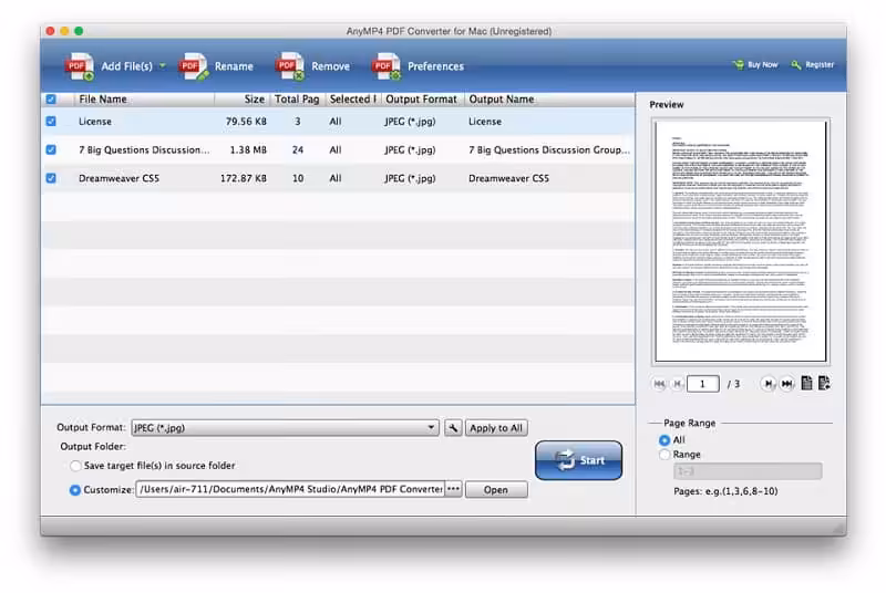 AnyMP4 PDF Converter Captura 1