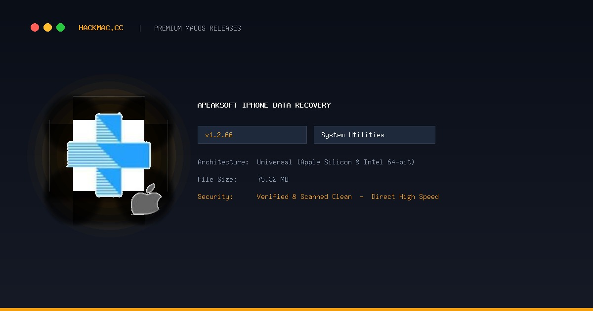 Apeaksoft iPhone Data Recovery screenshot