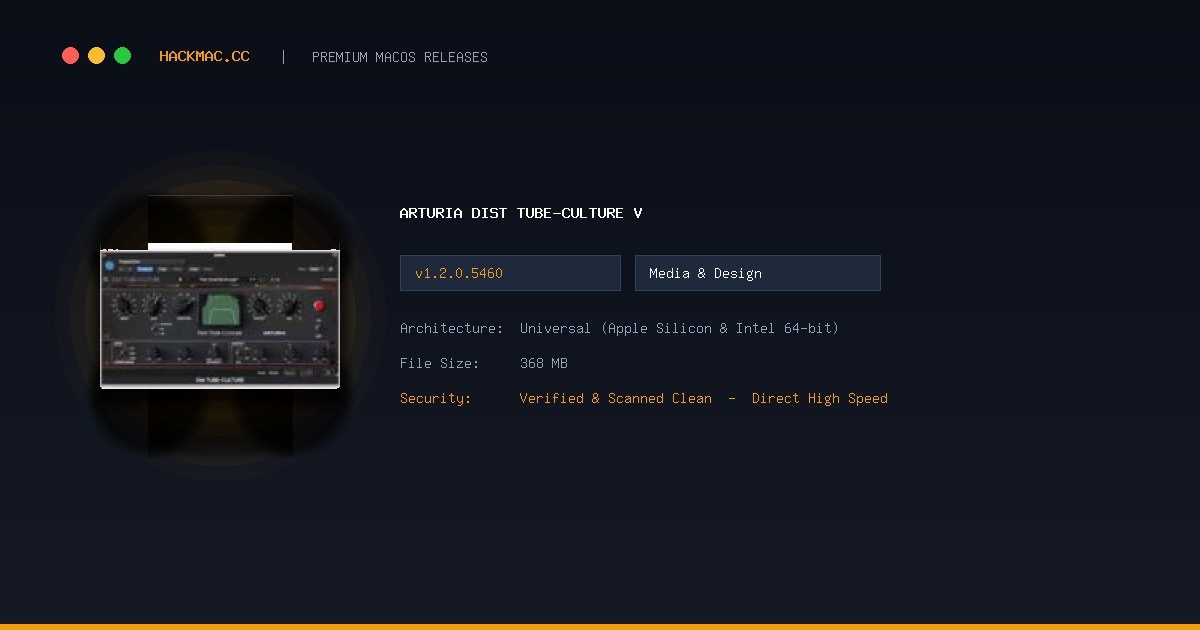 Arturia Dist TUBE-CULTURE v screenshot