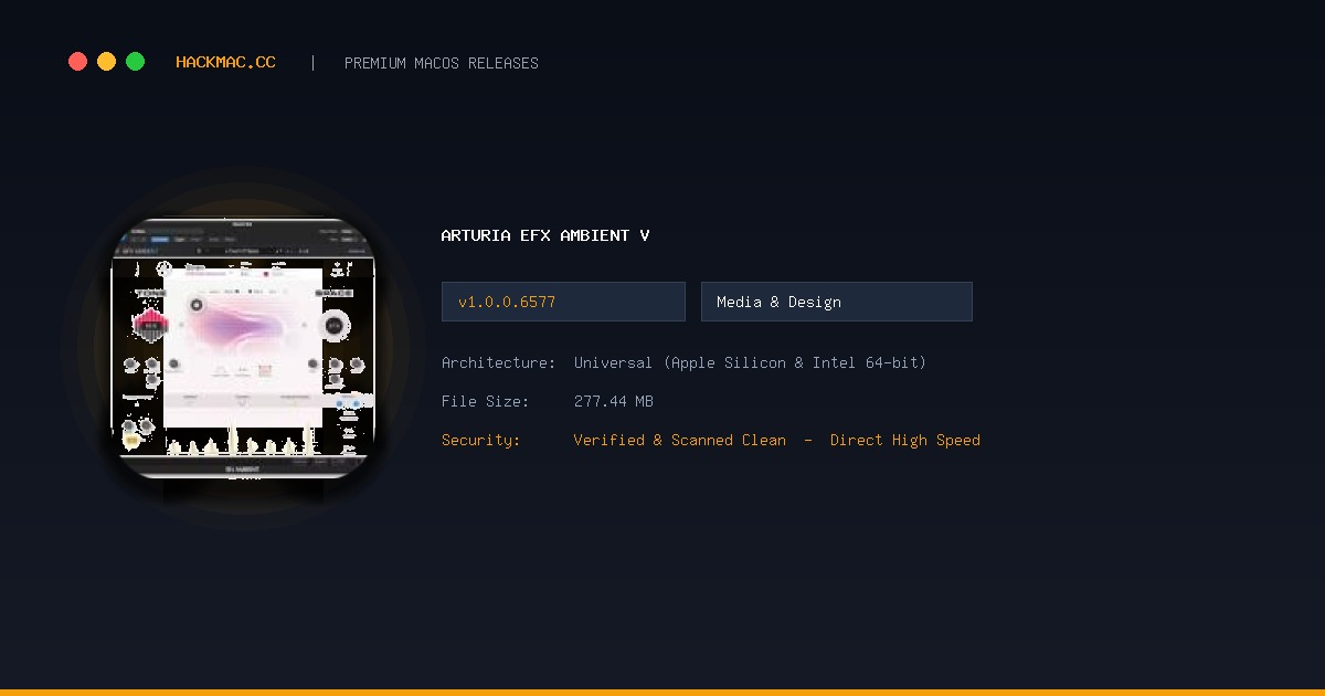 Arturia Efx AMBIENT v screenshot