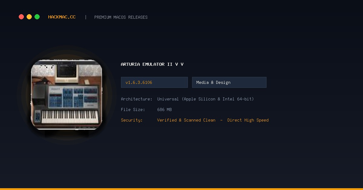 Arturia Emulator II V v screenshot