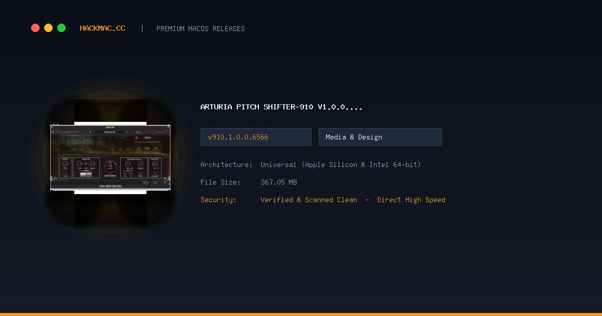 Arturia Pitch SHIFTER-910 v1.0.0.6566 screenshot