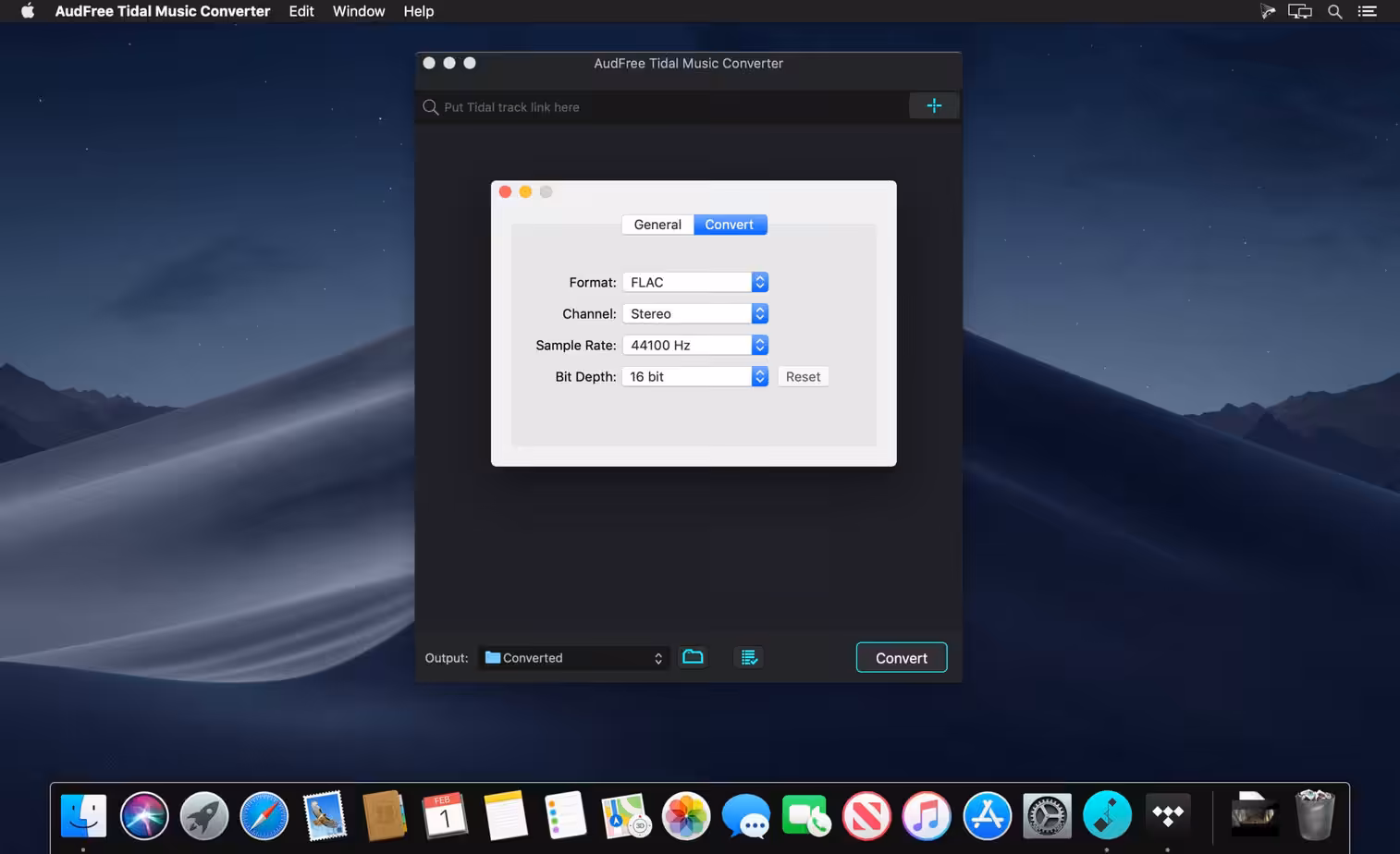 AudFree Tidable Music Converter Captura 1