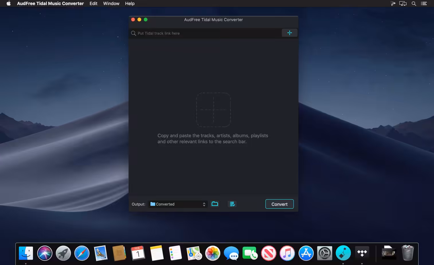 AudFree Tidable Music Converter Captura 2