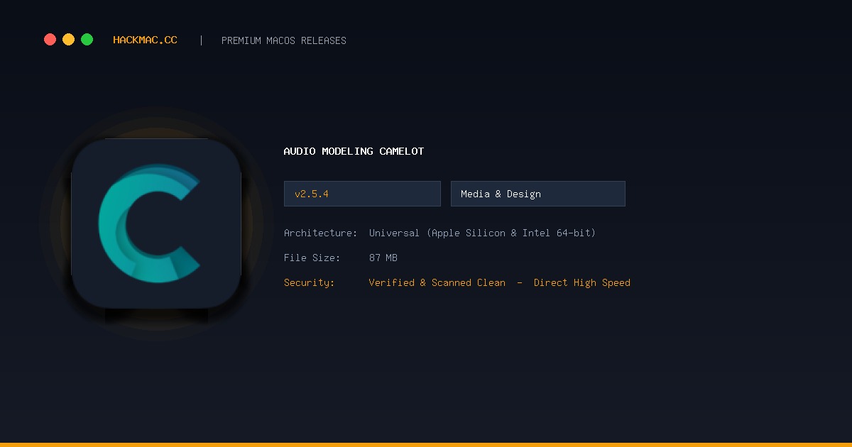 Audio Modeling Camelot screenshot