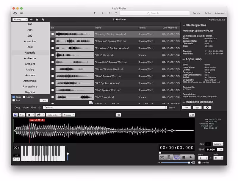 AudioFinder Captura 2