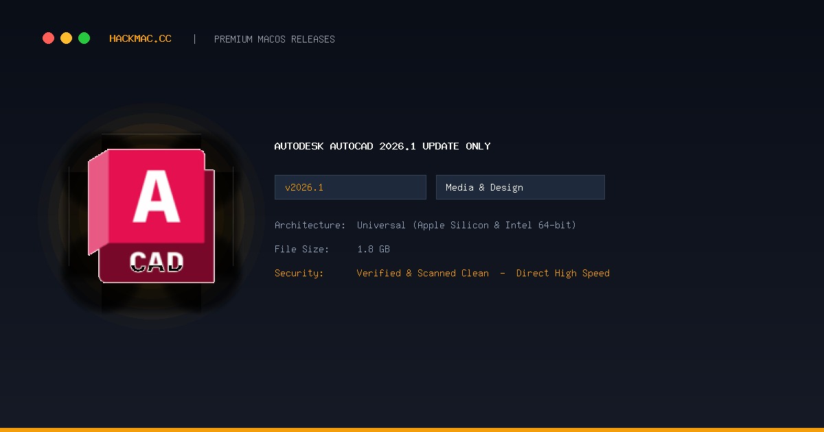 Autodesk AutoCAD 2026.1 Update Only screenshot