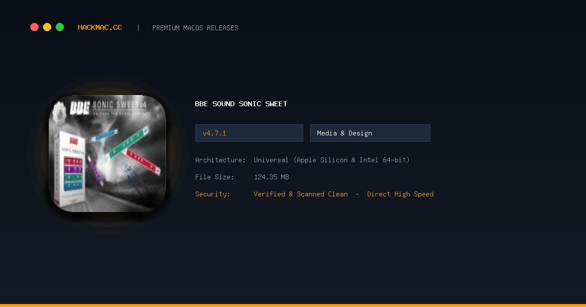 BBE Sound Sonic Sweet screenshot
