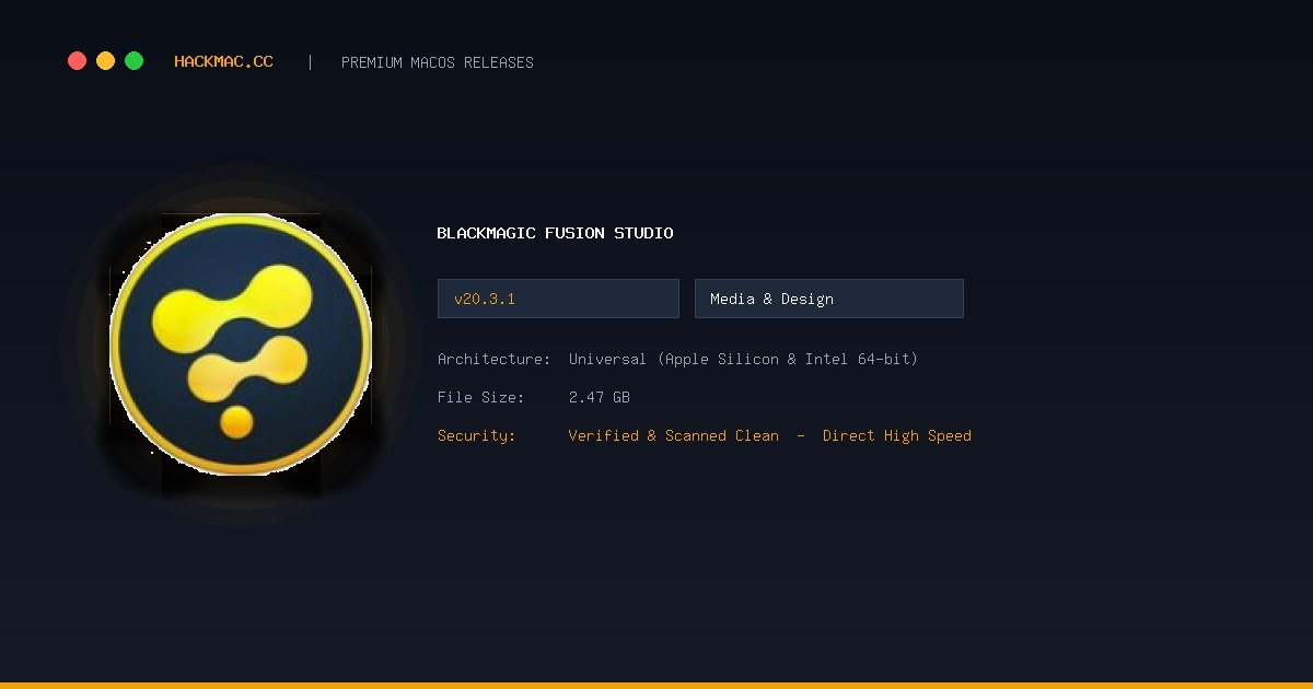 Blackmagic Fusion Studio screenshot