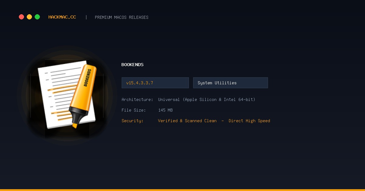Bookends screenshot