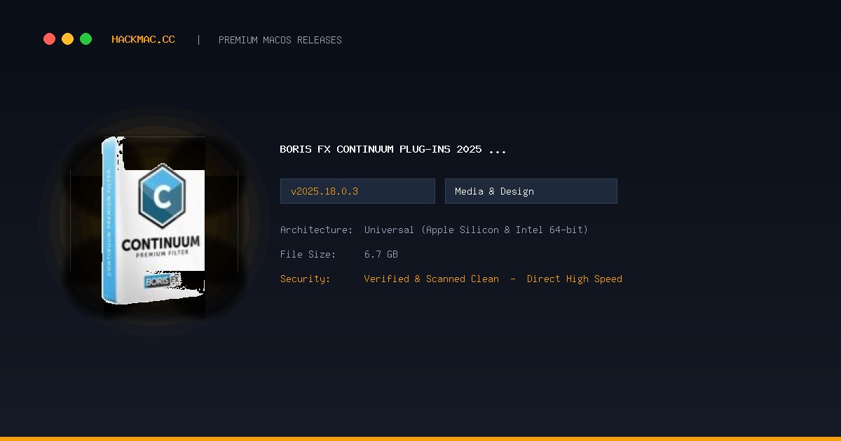 Boris FX Continuum Plug-ins 2025 v18.0.3 screenshot