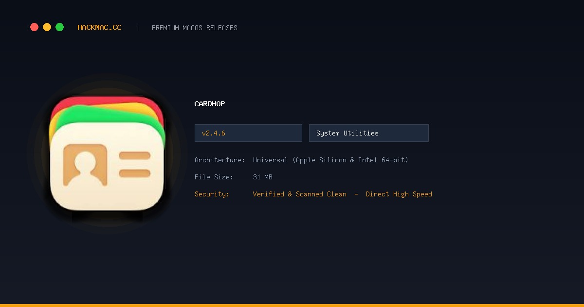 Cardhop screenshot