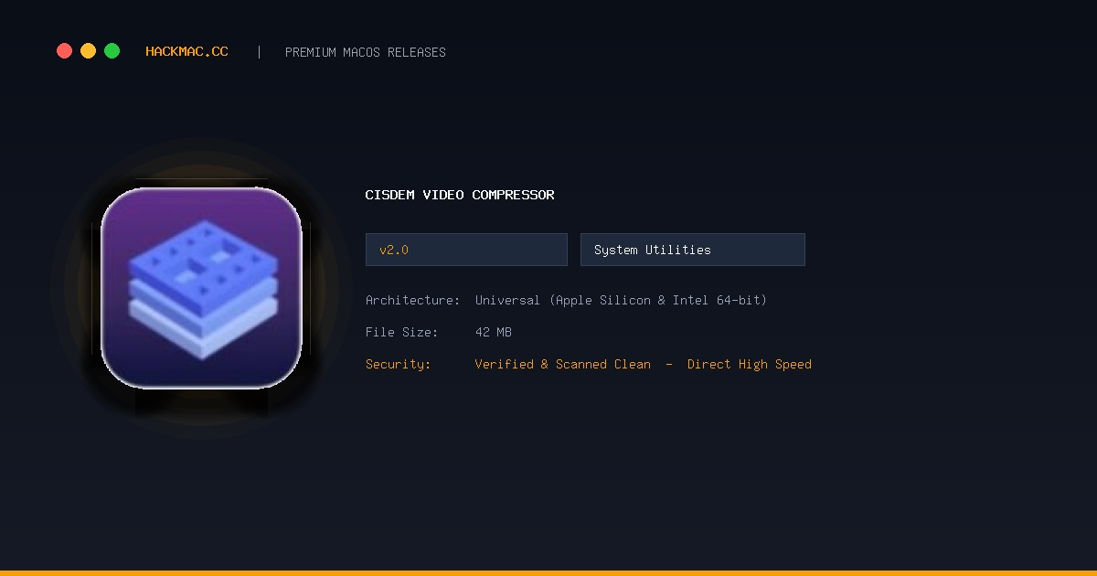 Cisdem Video Compressor screenshot