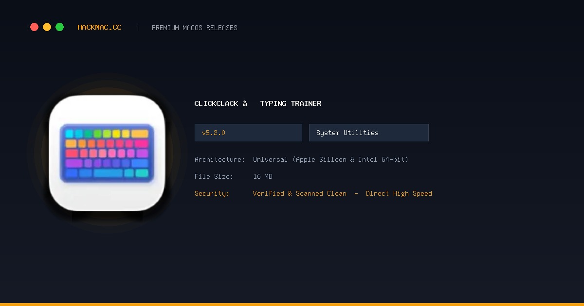 ClickClack – Typing Trainer screenshot