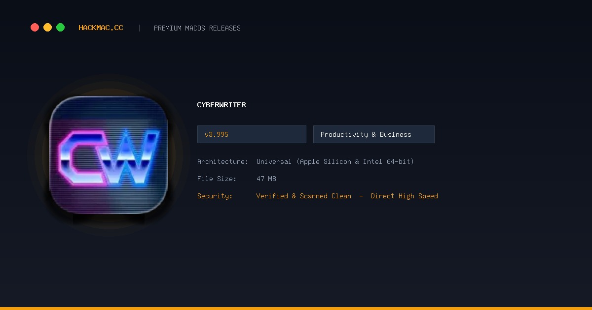 cyberWriter screenshot