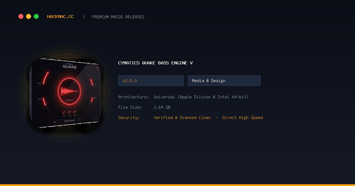 Cymatics QUAKE Bass Engine v screenshot