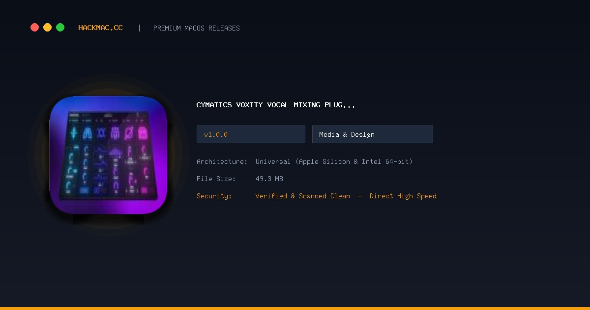 Cymatics VOXITY Vocal Mixing Plugin v screenshot