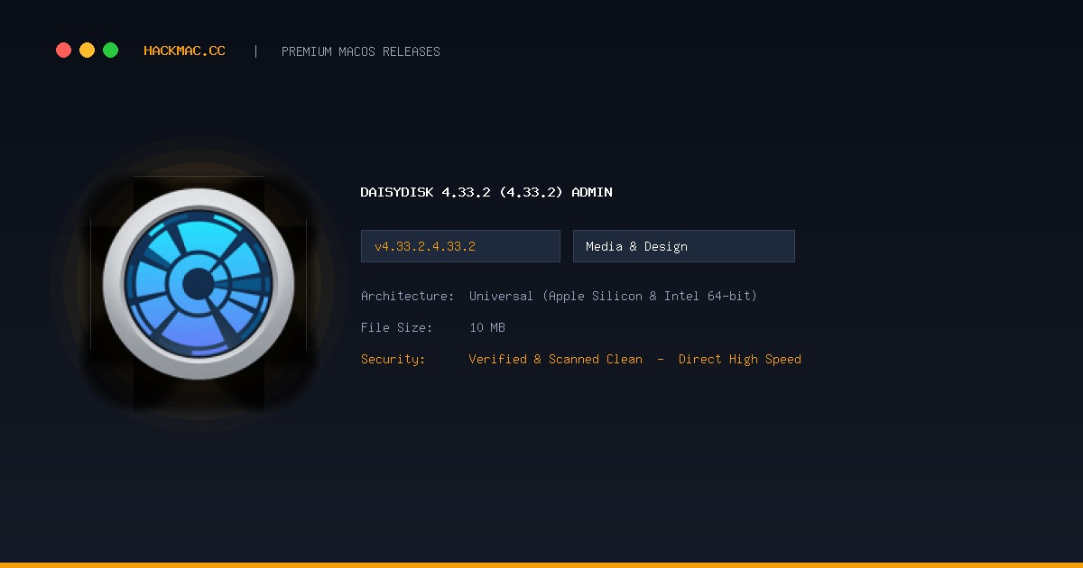 DaisyDisk 4.33.2 (4.33.2) admin screenshot
