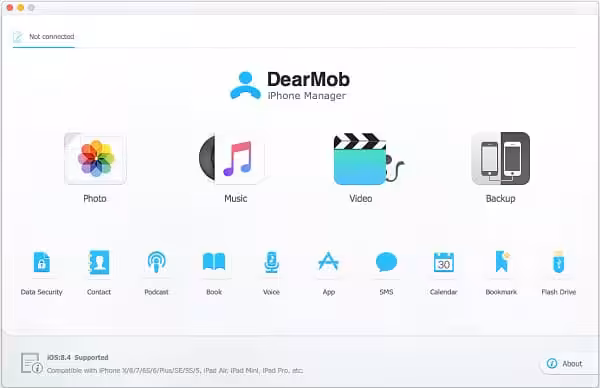 DearMob iPhone Manager Captura 1