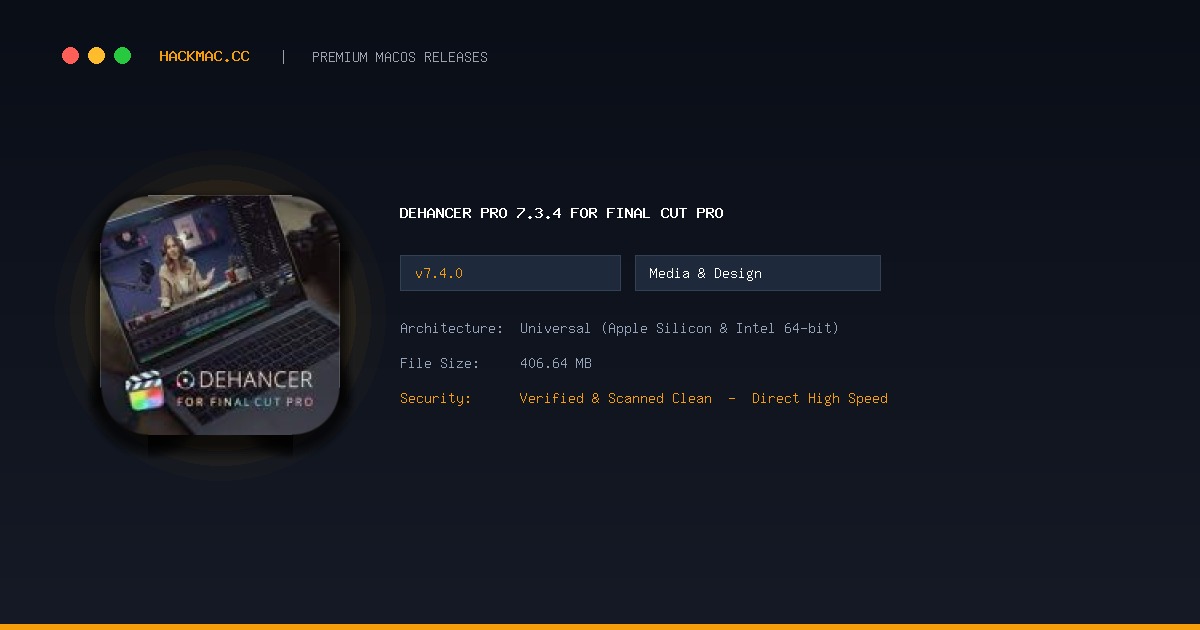 Dehancer Pro 7.3.4 for Final Cut Pro screenshot