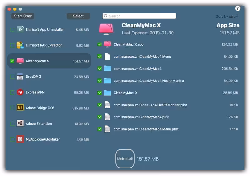 Elimisoft App Uninstaller Captura 1
