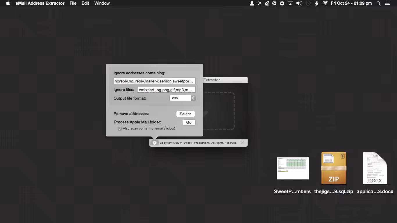 eMail Address Extractor Captura 2