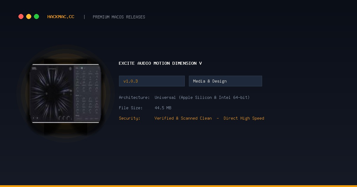 Excite Audio Motion Dimension v screenshot