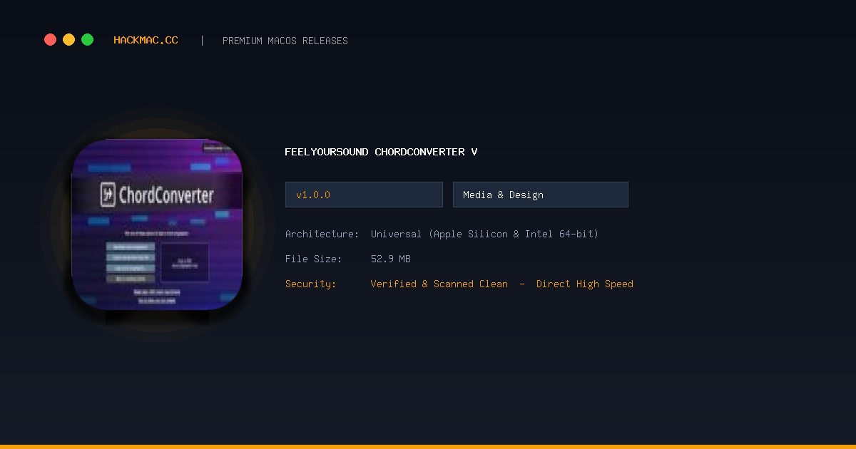 FeelYourSound ChordConverter v screenshot