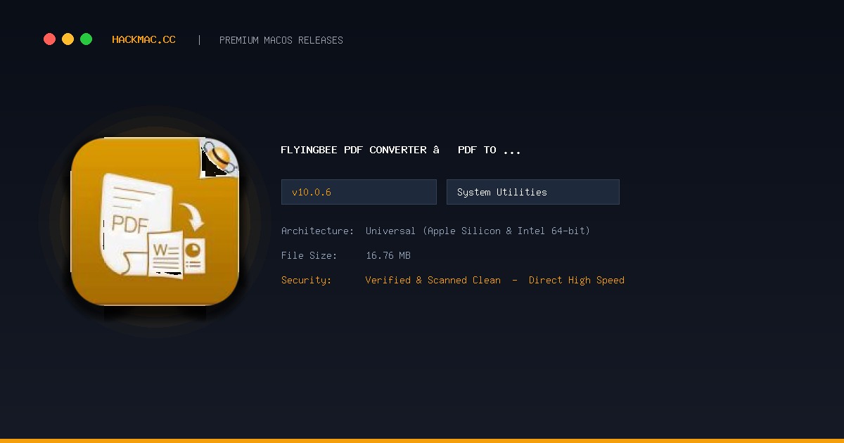 Flyingbee PDF Converter – PDF to Office screenshot