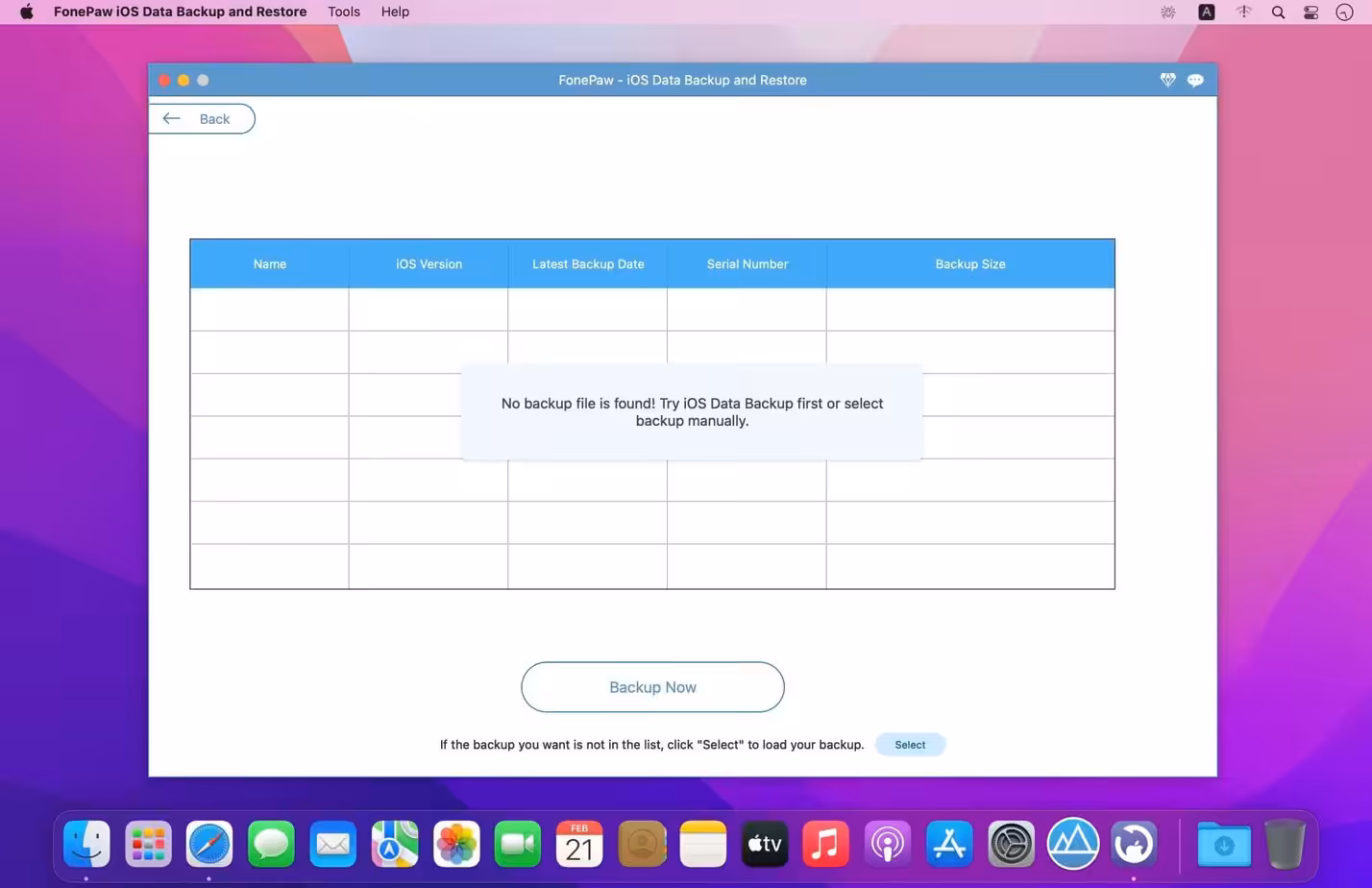 FonePaw iOS Data Backup and Restore Captura 2