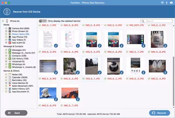 FonePaw iPhone Data Recovery Captura 1