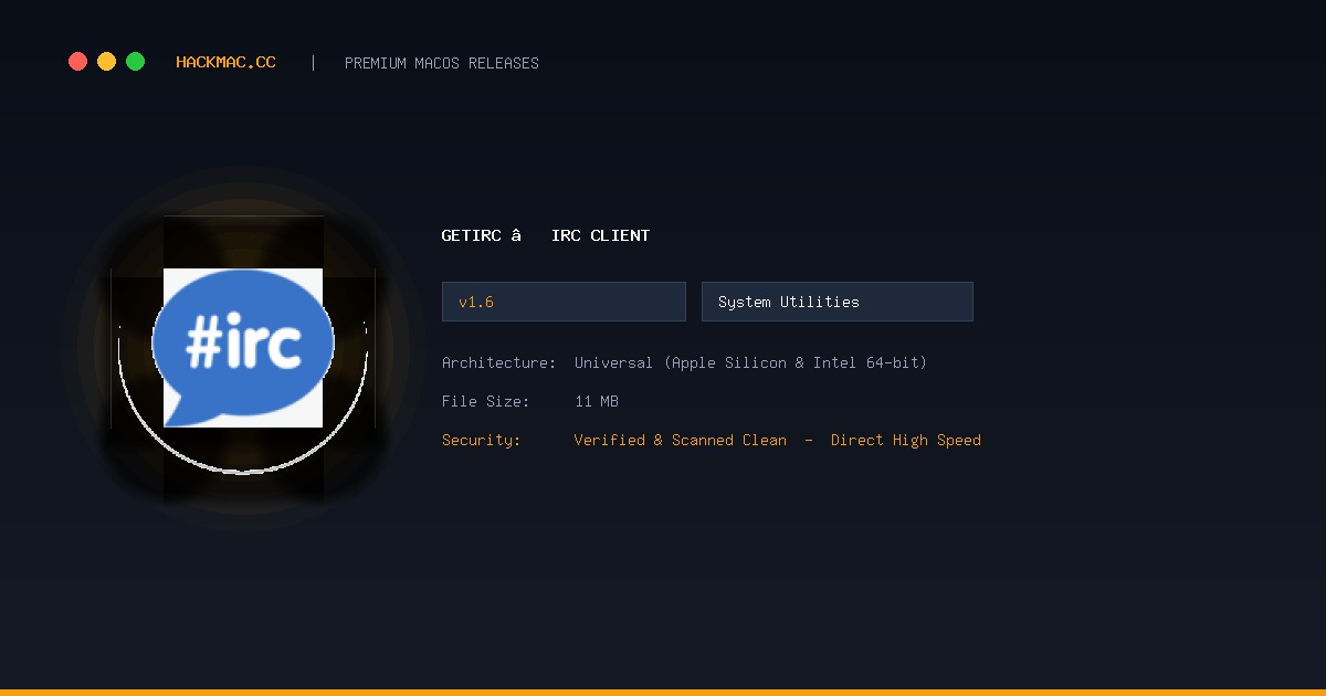 getIRC – IRC Client screenshot