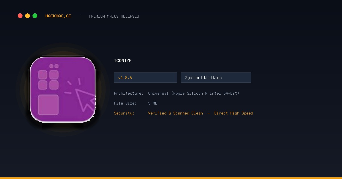 Iconize screenshot