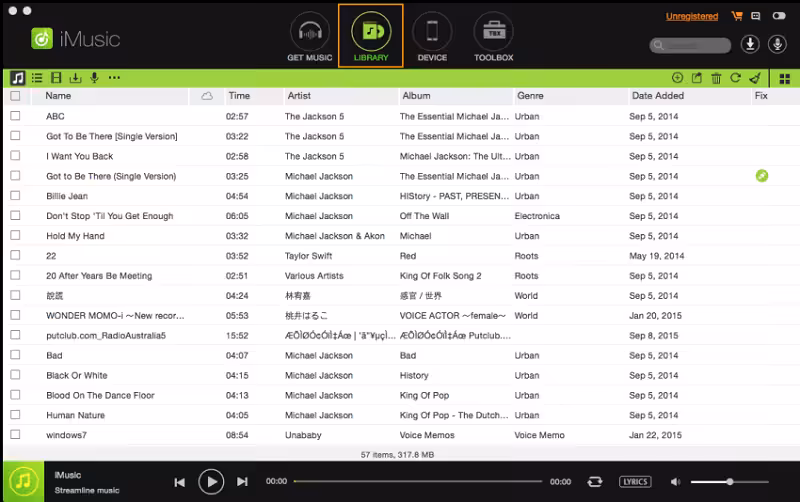 Aimersoft iMusic Captura 1