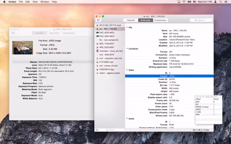 Invisor – Media File Inspector Captura 2