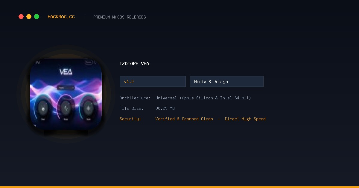 iZotope VEA screenshot