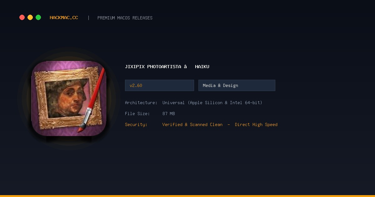JixiPix PhotoArtista – Haiku screenshot