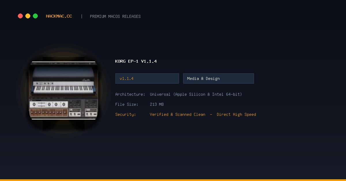 KORG EP-1 v1.1.4 screenshot