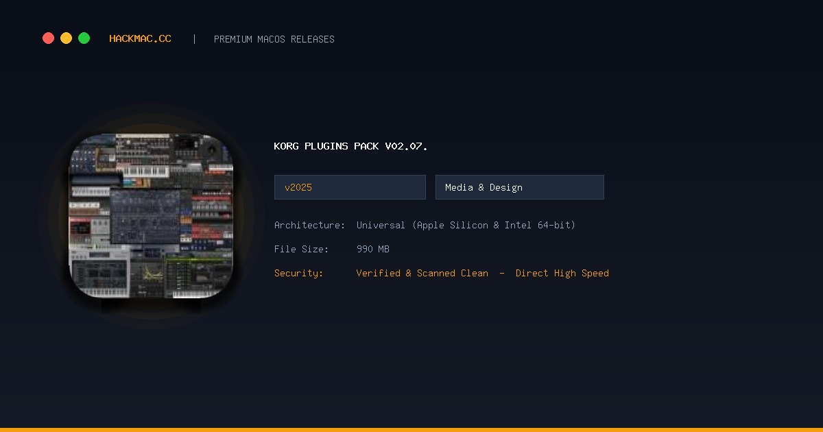 KORG Plugins Pack v02.07. screenshot