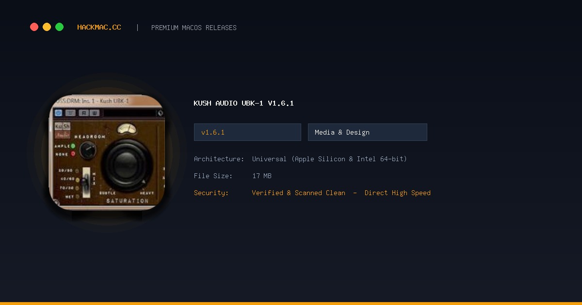 Kush Audio UBK-1 v1.6.1 screenshot